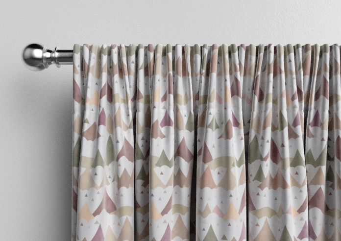 Cloudy Peaks, Rosey Hues - Made to Measure Curtains - Image 9